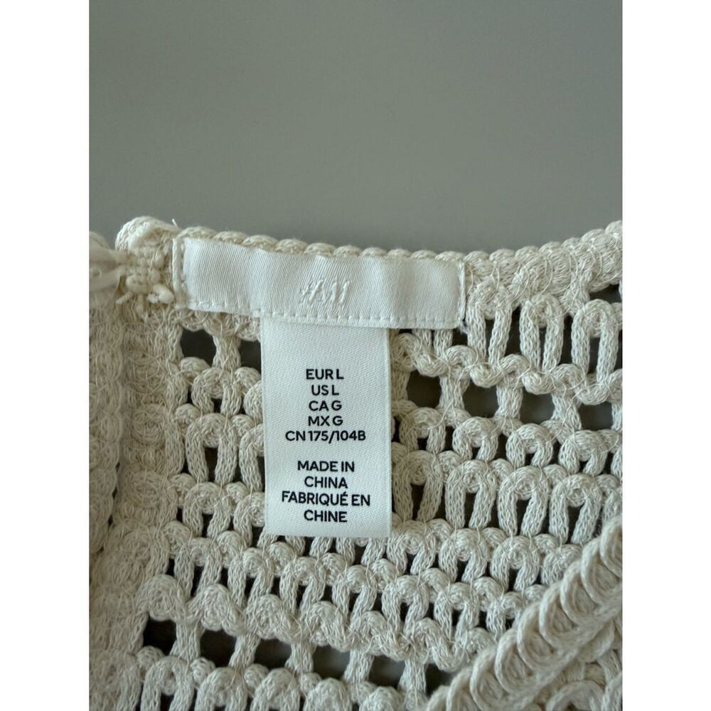 H&M Crochet Crop Tank Top - Cream - Picture 5 of 5